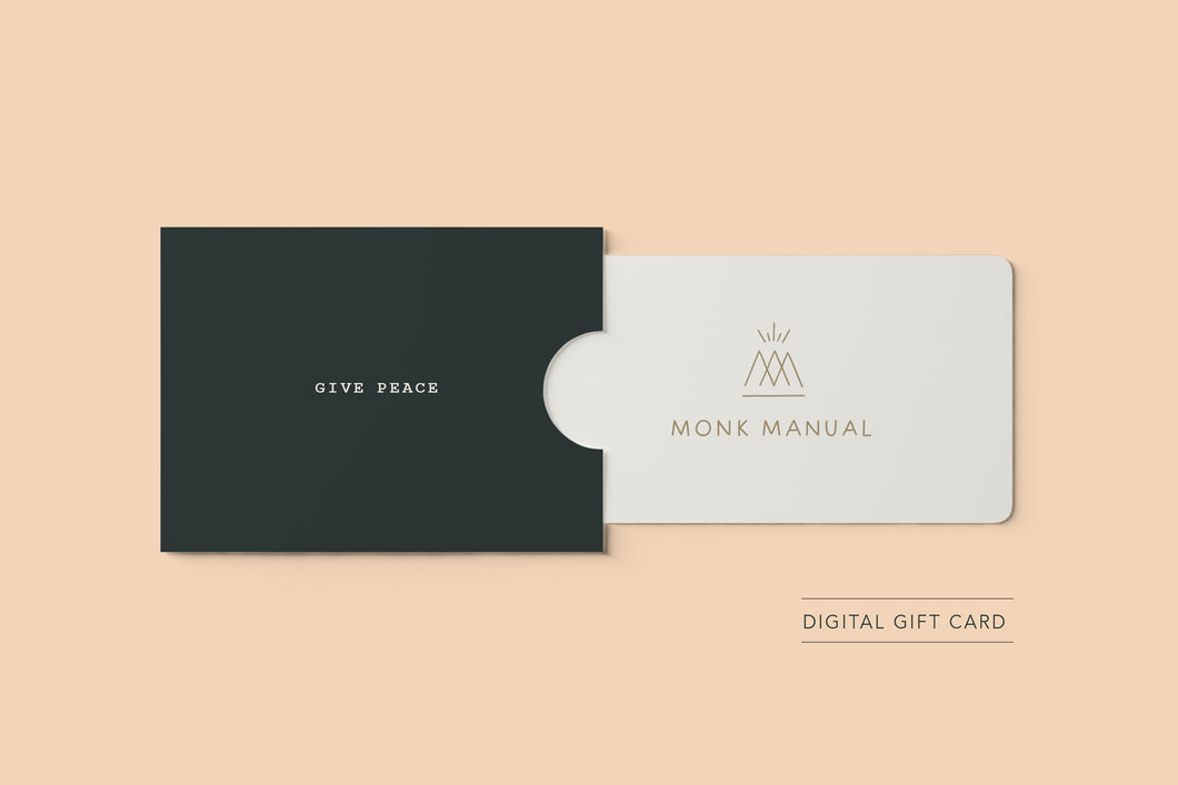 Monk Manual Gift Card